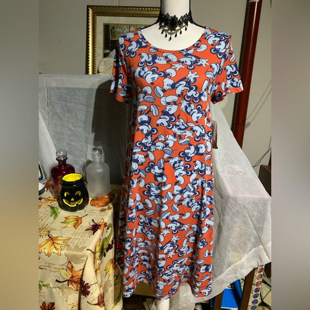 Lularoe Carly Disney Mickey Mouse Dress